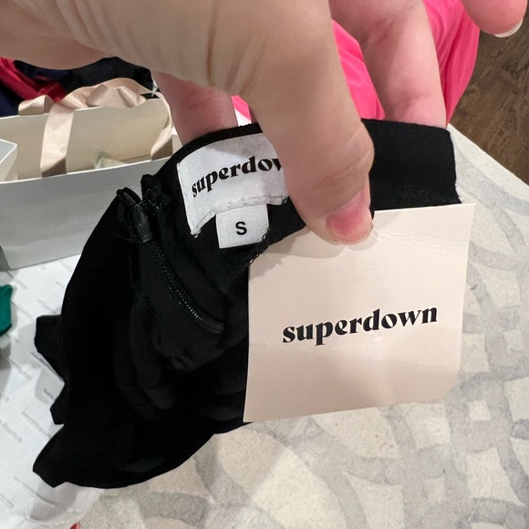 Superdown Trina Shift Dress in Black - Picture 3 of 3